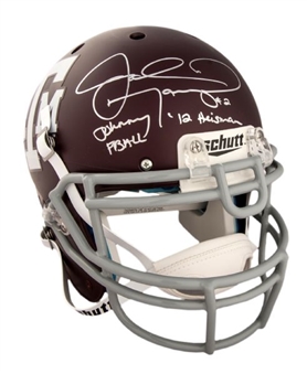 Johnny Manziel Signed Authentic Texas A&M Maroon Helmet